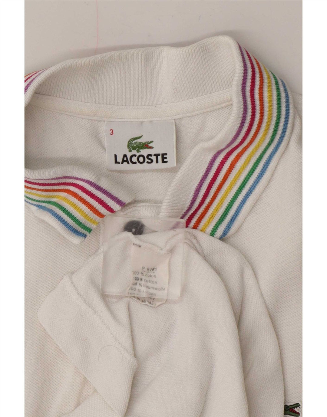 Lacoste Polo Homme Taille 3 Petit Coton Blanc