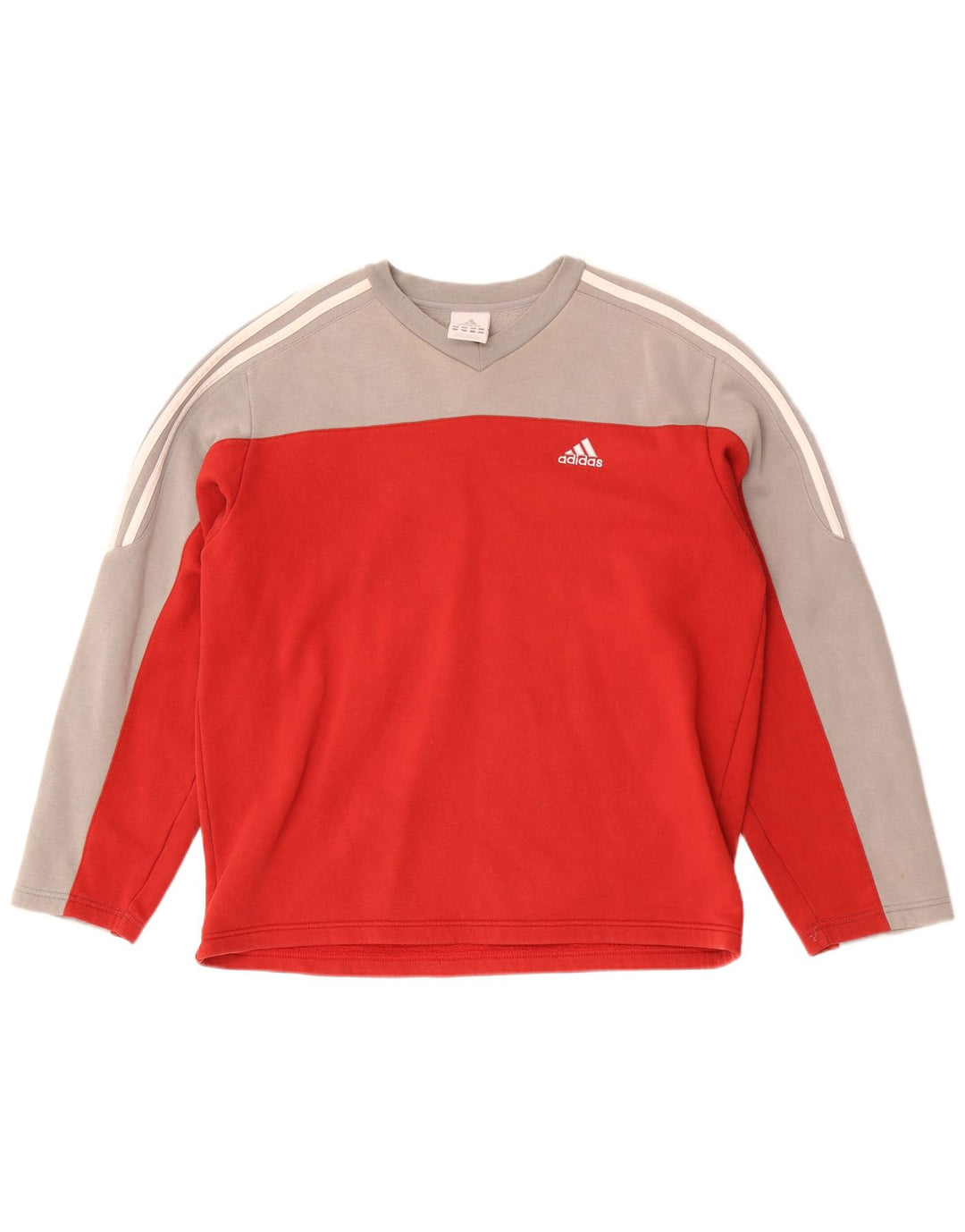 Adidas Sweat-shirt pour homme UKI 38/40 Rouge moyen en coton colour block