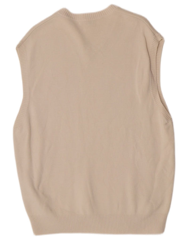 Zara Homme Gilet Débardeur Grand Coton Blanc Cassé