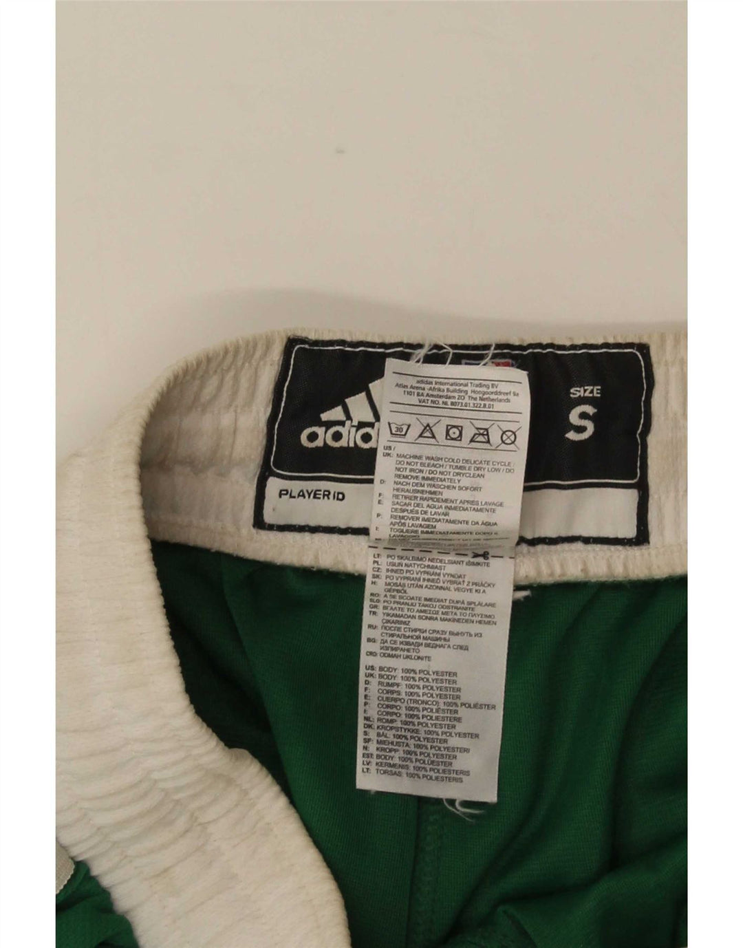 Adidas Short de sport Boston Celtics pour homme Petit Vert Colorblock Polyester