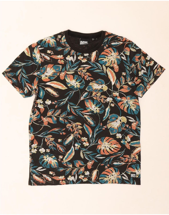 Superdry T-Shirt Graphique Haut Large Multicolore Floral Homme