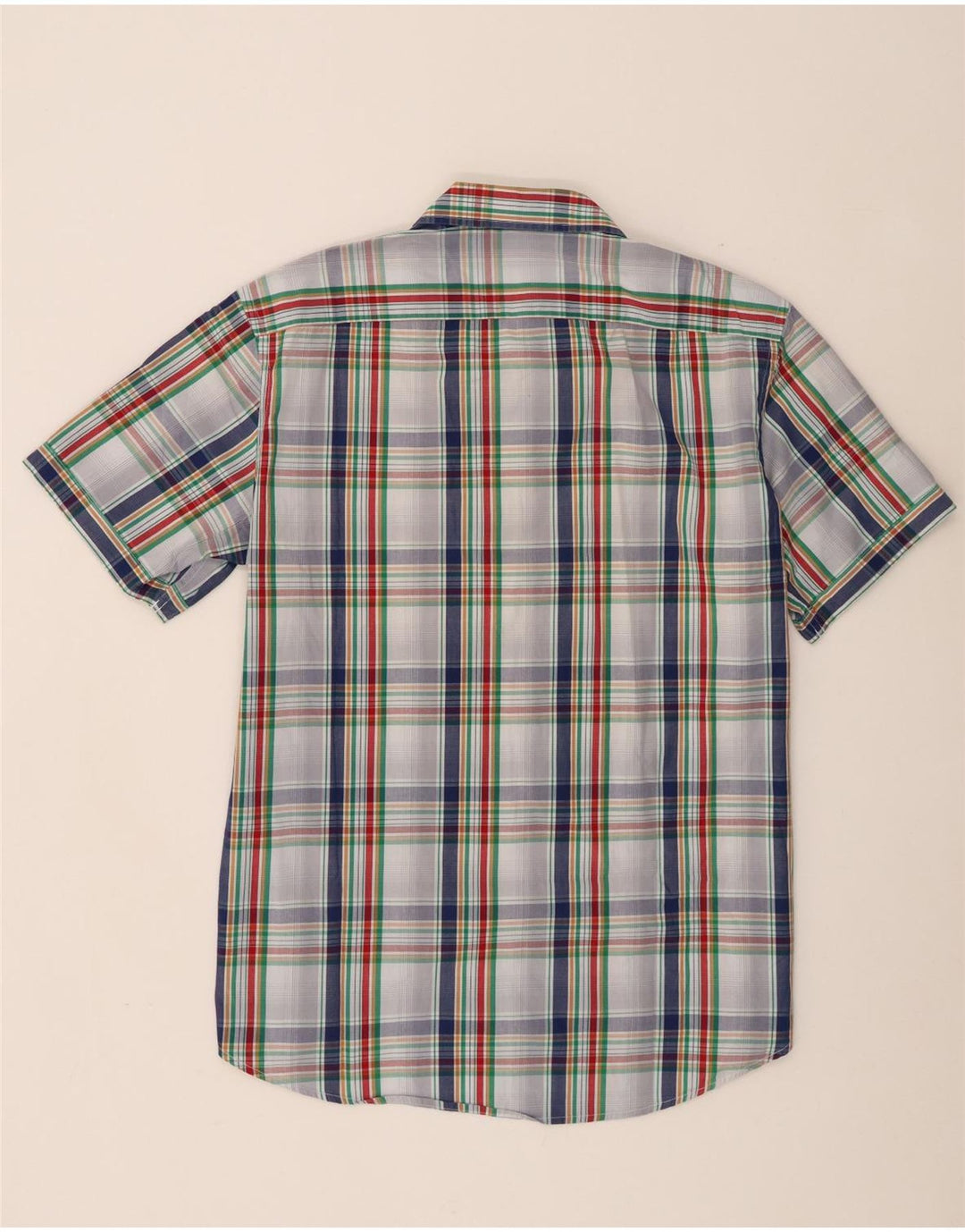 Carrera Chemise à manches courtes pour homme 2XL en coton à carreaux blancs