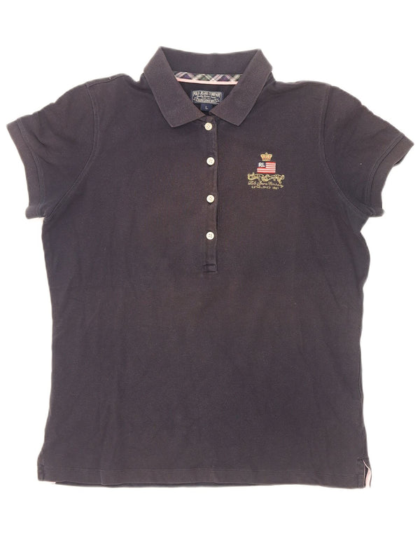 Polo Ralph Lauren Polo Femme UK 16 Large Bleu Marine Coton