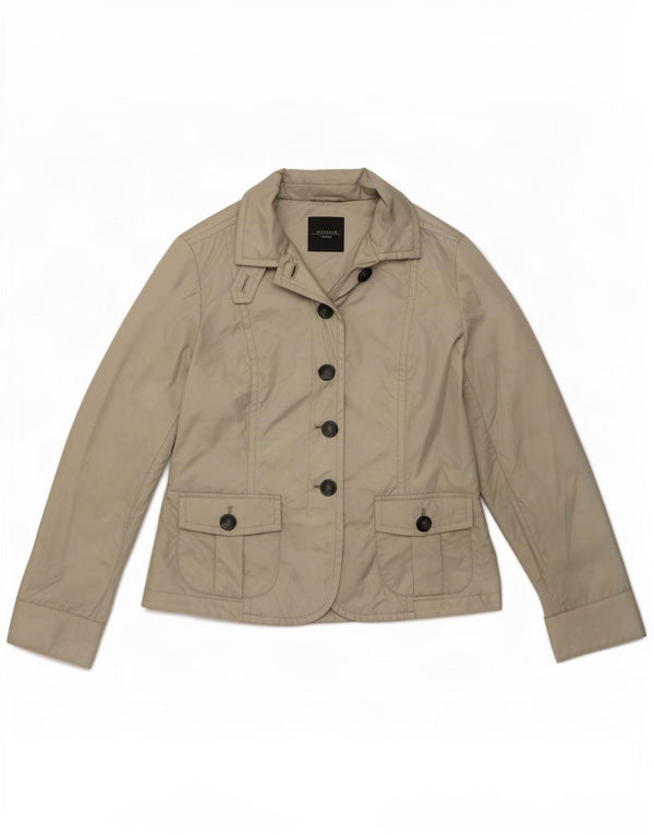 Max Mara Veste blazer Weekend 4 boutons pour femme UK 12 Beige moyen