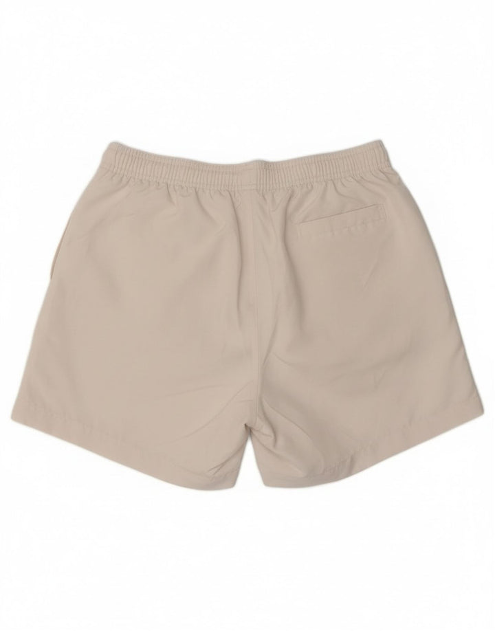 Calvin Klein Short de Bain Graphique Homme Blanc Moyen Polyester