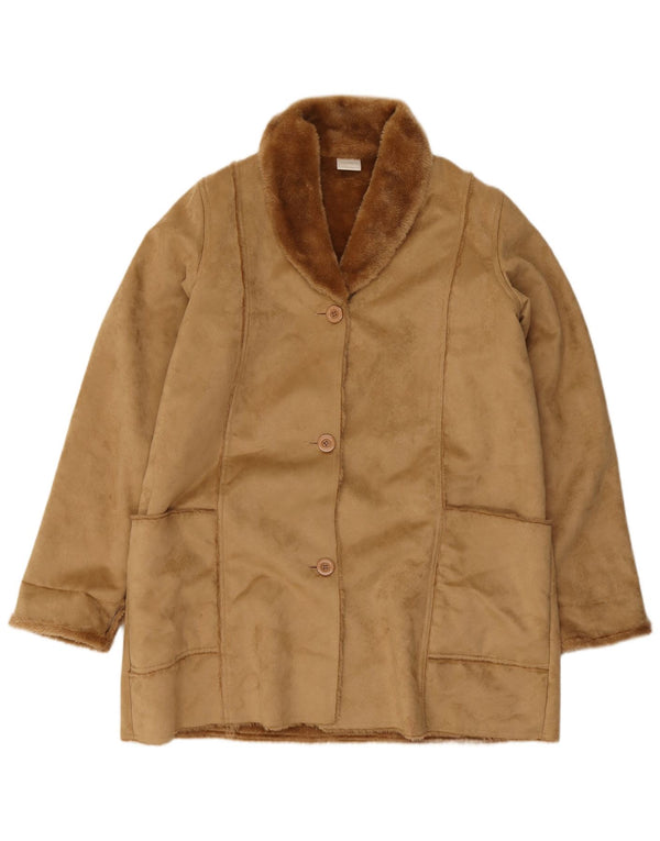 Classics Manteau Sherpa Femme UK 18 XL Beige Polyester