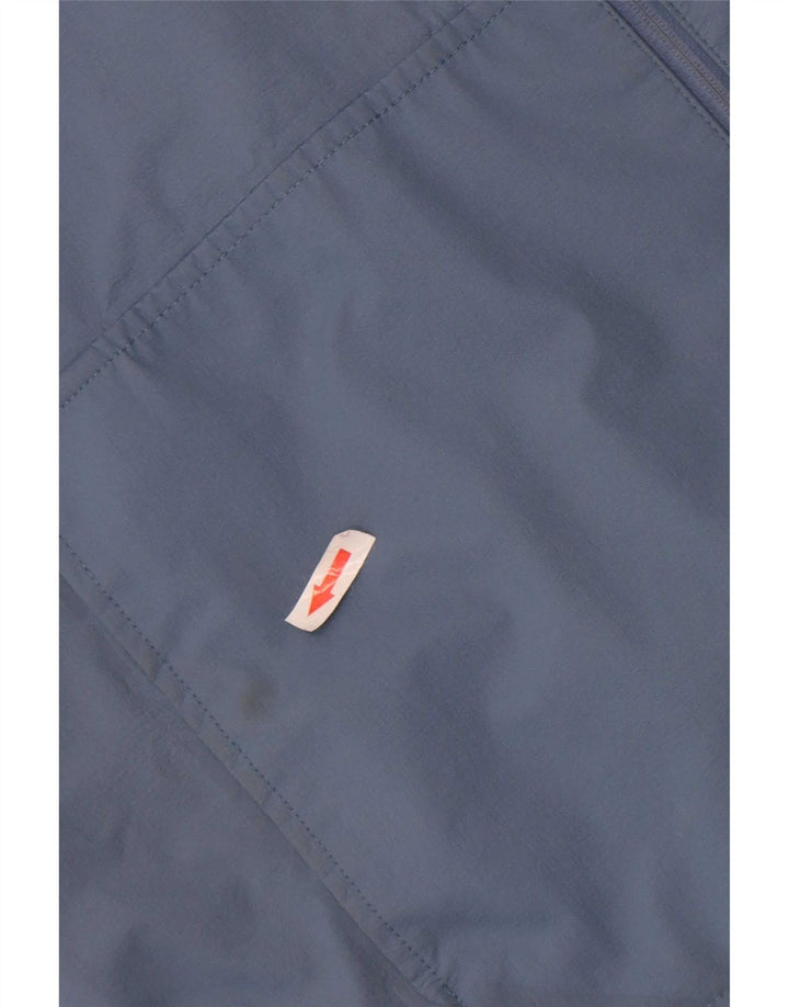 Timberland Veste de pluie à capuche pour homme UK 40 Large Bleu Nylon