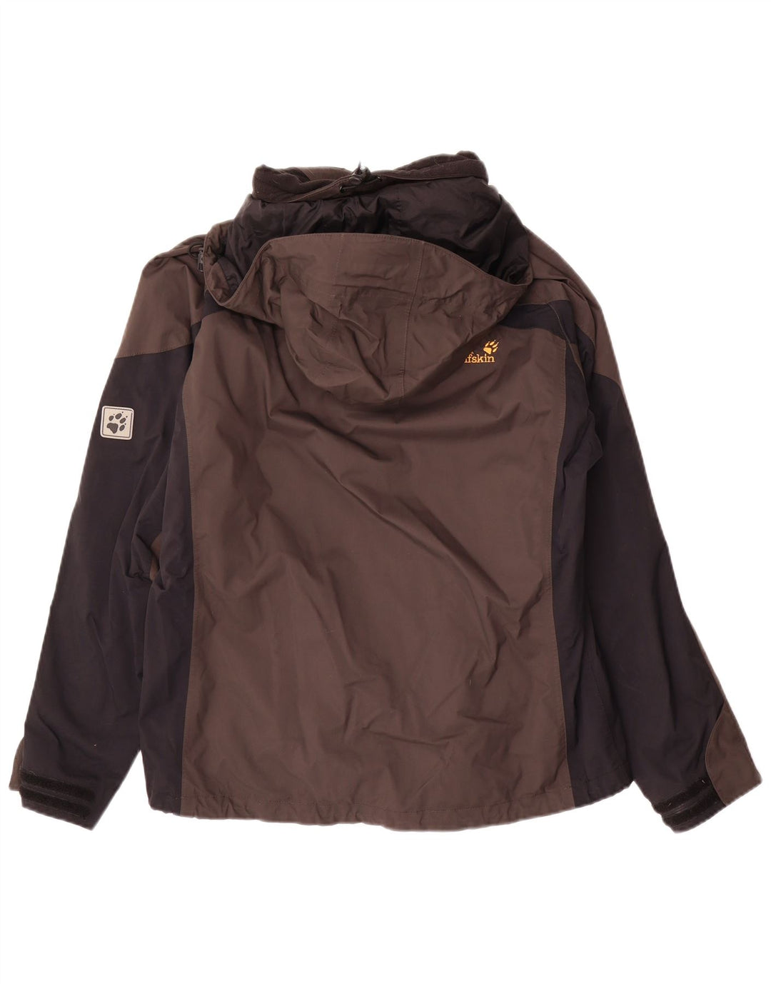 Jack Wolfskin Veste de pluie surdimensionnée pour femme UK 12/14 Marron moyen