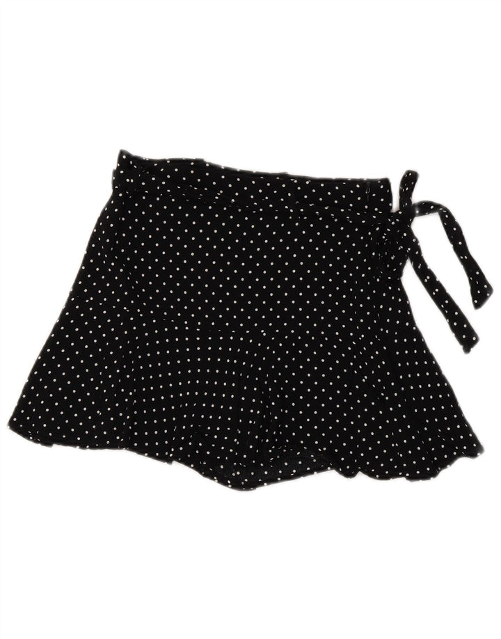 ZARA Short décontracté pour femme Petit W26 Noir à pois