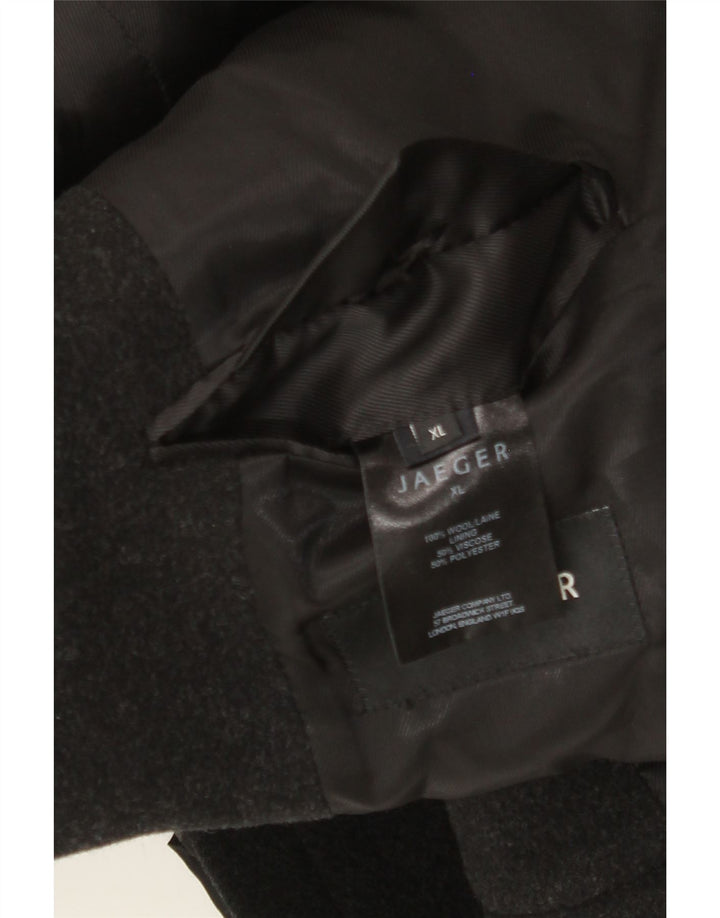 Jaeger Manteau Homme UK 42 XL Laine Grise