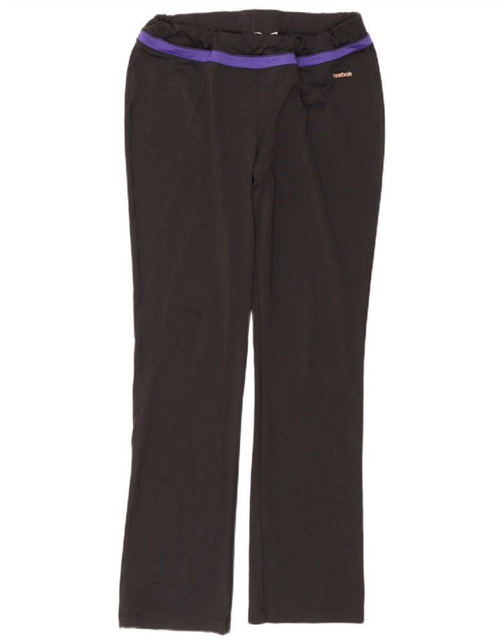 REEBOK Pantalon de survêtement pour femme UK 44 Large Noir Polyester