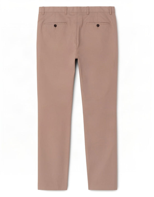 Marks & Spencer Pantalon chino coupe classique pour homme W34 L32 Gris Polyester