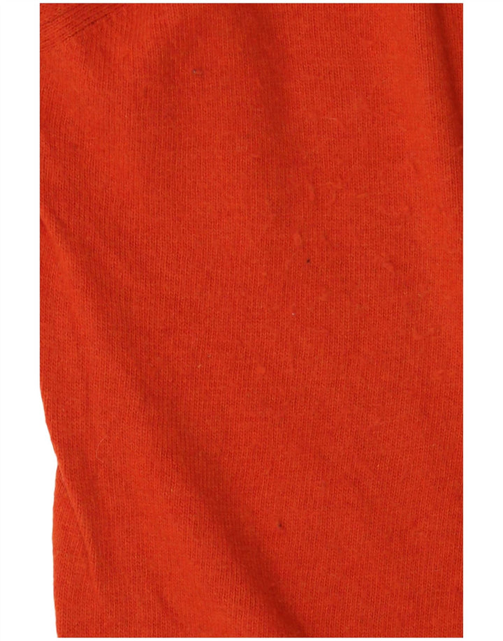 Zara Homme Pull Col V Large Orange Viscose