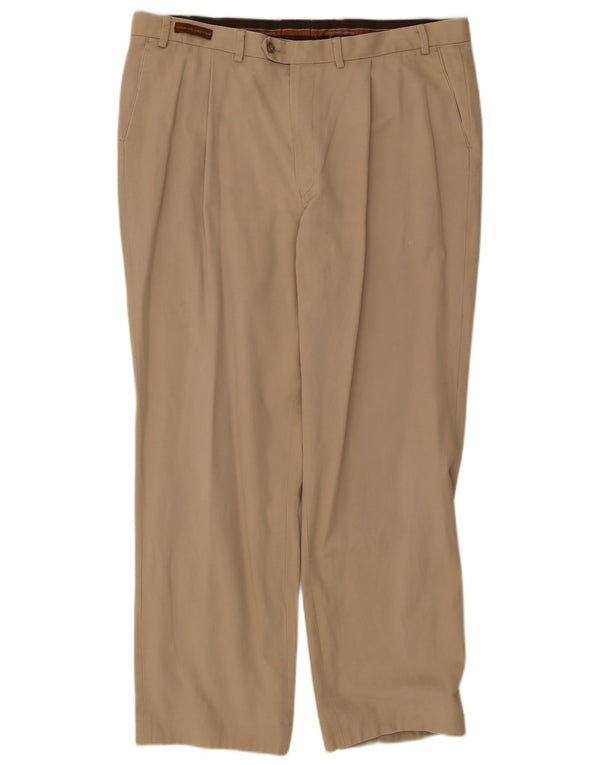 Marks & Spencer Pantalon de costume pour homme W40 L33 Beige Coton
