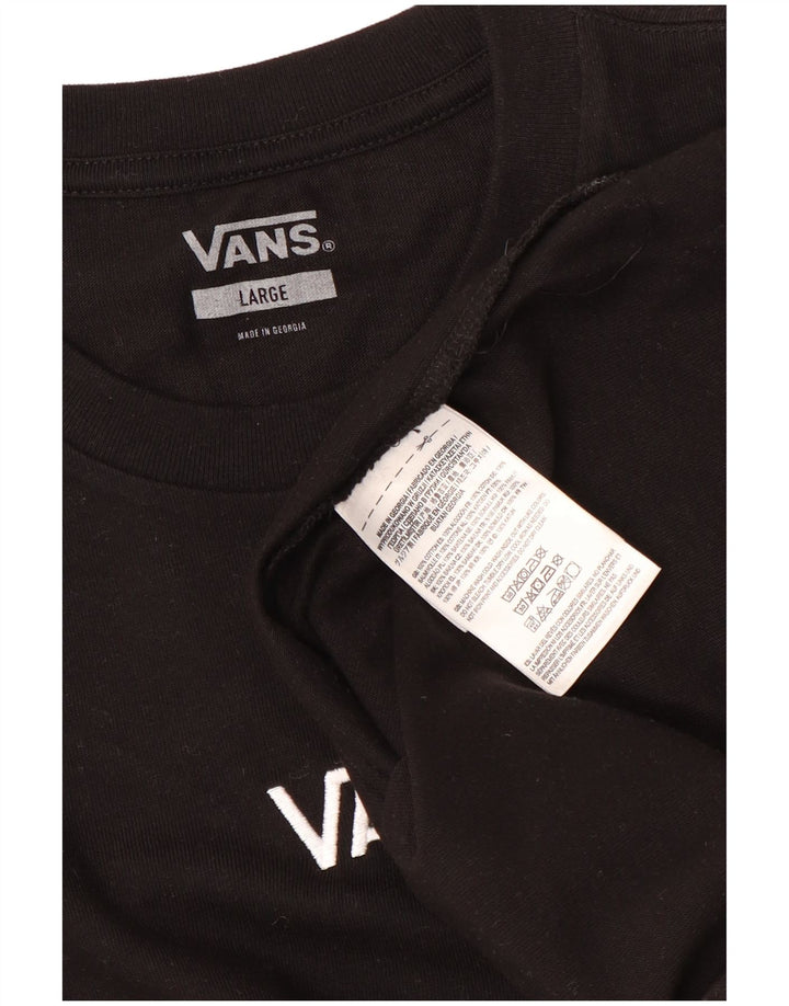 Vans T-Shirt Homme Haut Large Noir Coton