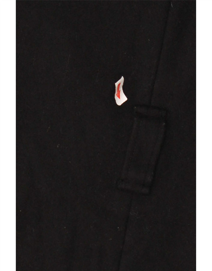 French Connection Manteau surdimensionné pour femme UK 12 Laine noire moyenne