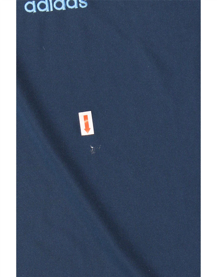 ADIDAS T-Shirt Climalite Homme Bleu Marine Moyen Polyester Colorblock