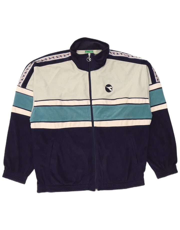 DIADORA Veste de survêtement pour homme UK 42 Large Multicolore Colourblock