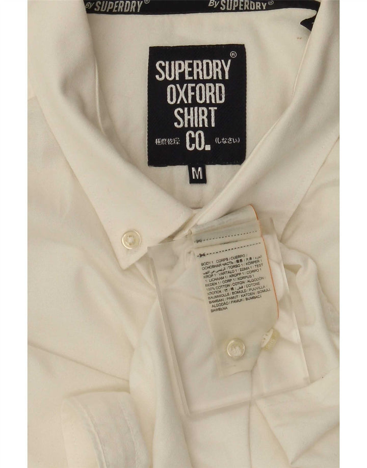 Superdry Chemise Homme Blanc Moyen Coton