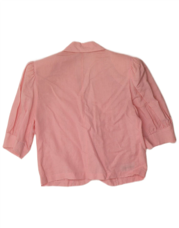 Incom Veste blazer à manches courtes et 2 boutons pour femme IT 44 Rose moyen
