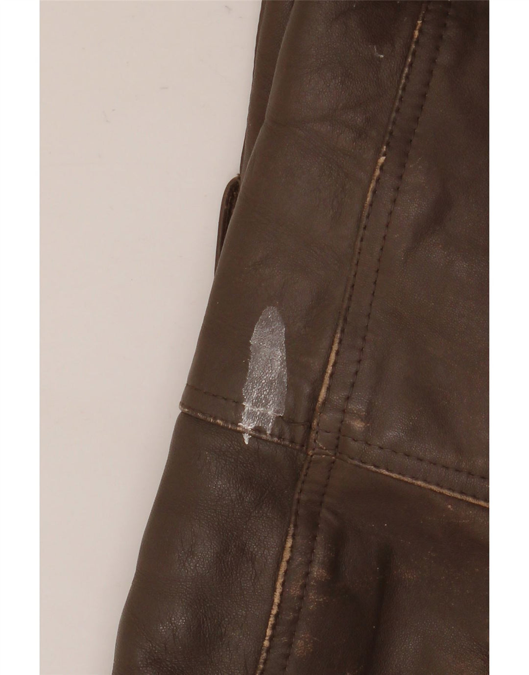 Veste en cuir homme vintage IT 52 XL Cuir marron