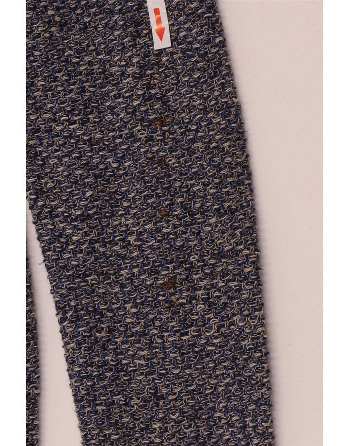 Zara Veste blazer en tricot à 2 boutons pour garçon 13-14 ans Bleu chiné en coton