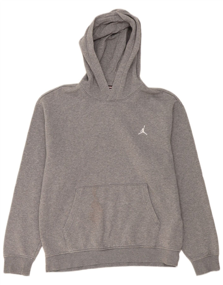 Jordan Pull à capuche pour homme en coton moucheté gris moyen