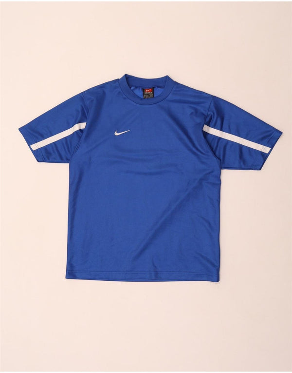 Nike T-shirt pour homme UK 36/38 Petit Bleu Colorblock Polyester