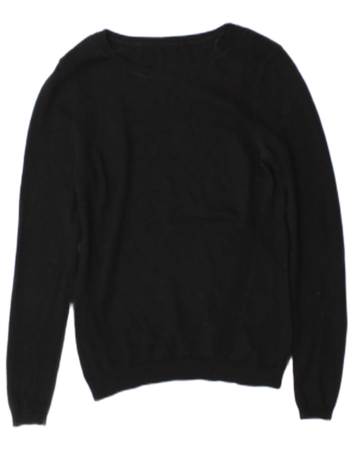Reiss Pull col bateau pour femme UK 14 Laine noire moyenne