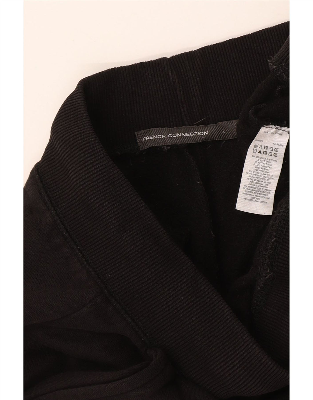 FRENCH CONNECTION Pantalon de Survêtement Homme Joggers Large Noir Coton