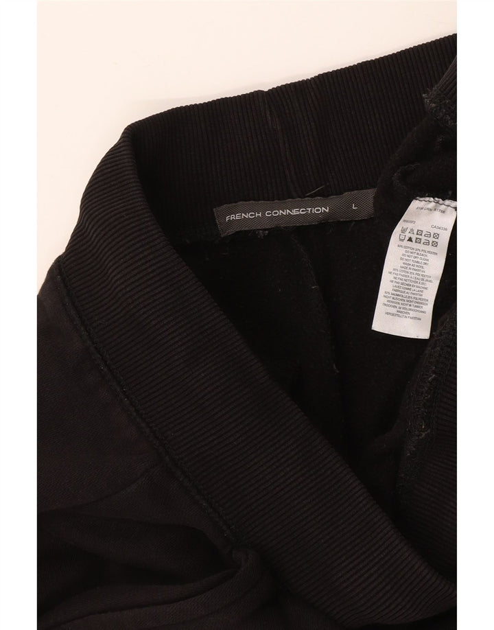 FRENCH CONNECTION Pantalon de Survêtement Homme Joggers Large Noir Coton