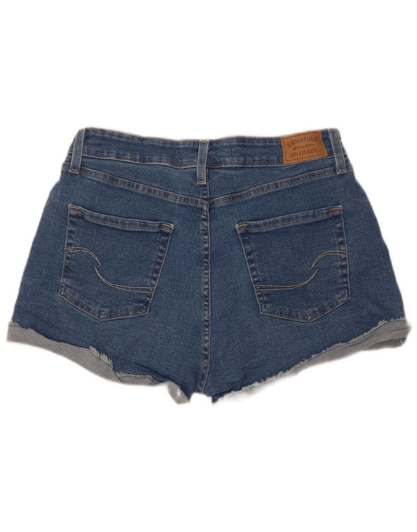 Levi's Short en jean taille haute pour femme US 12 Large W31 Bleu Coton