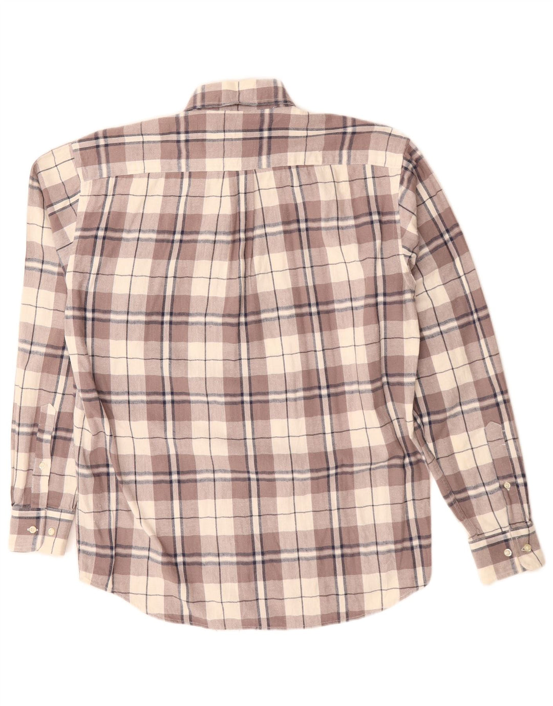 SERGIO TACCHINI Mens Flannel Shirt Medium Grey Check Cotton
