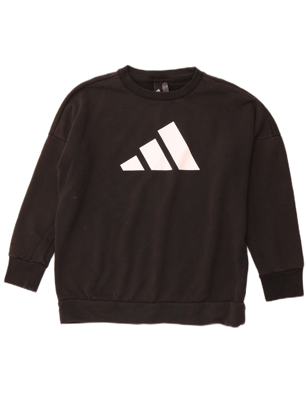 ADIDAS Pull-over surdimensionné Primegreen pour femme UK 8/10 Petit Noir