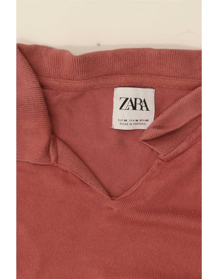 Polo Femme Zara UK 12 Rose Moyen