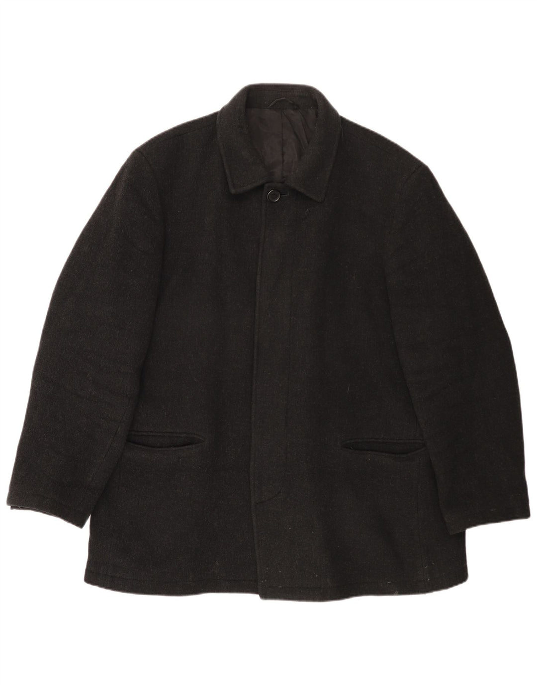 Jaeger Manteau Homme UK 42 XL Laine Grise