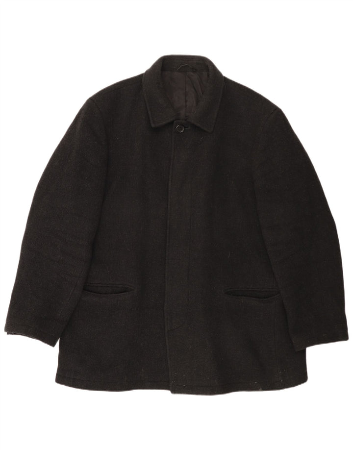 Jaeger Manteau Homme UK 42 XL Laine Grise