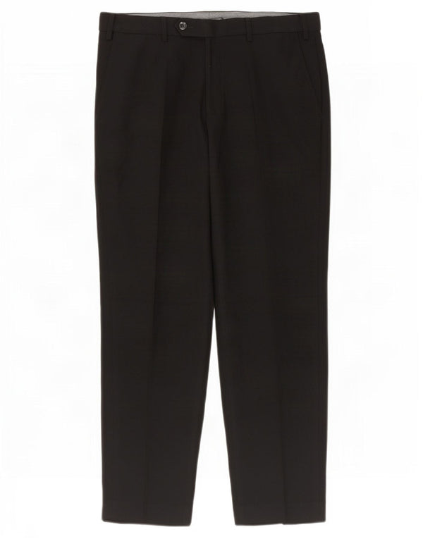 Marks & Spencer Pantalon de costume coupe classique pour homme W34 L29 Noir Polyester