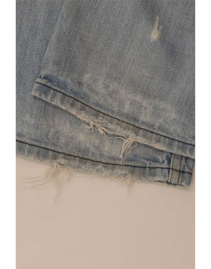 Lee Clark Jean droit effet vieilli pour femme W29 L32 Bleu coton