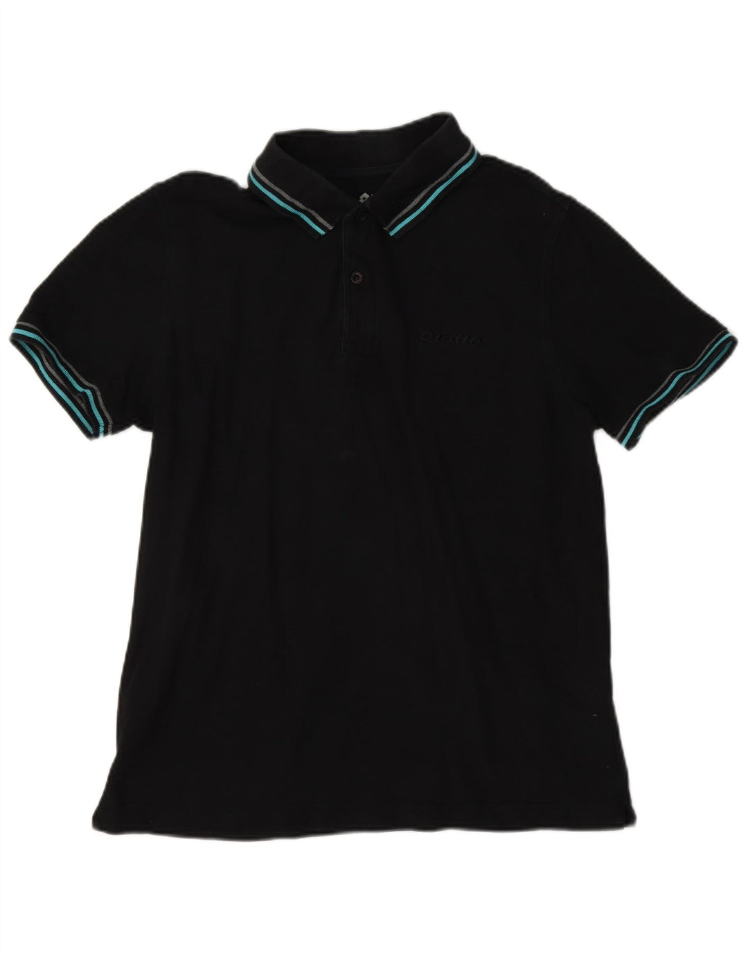 Lotto Polo Homme Petit Noir Coton