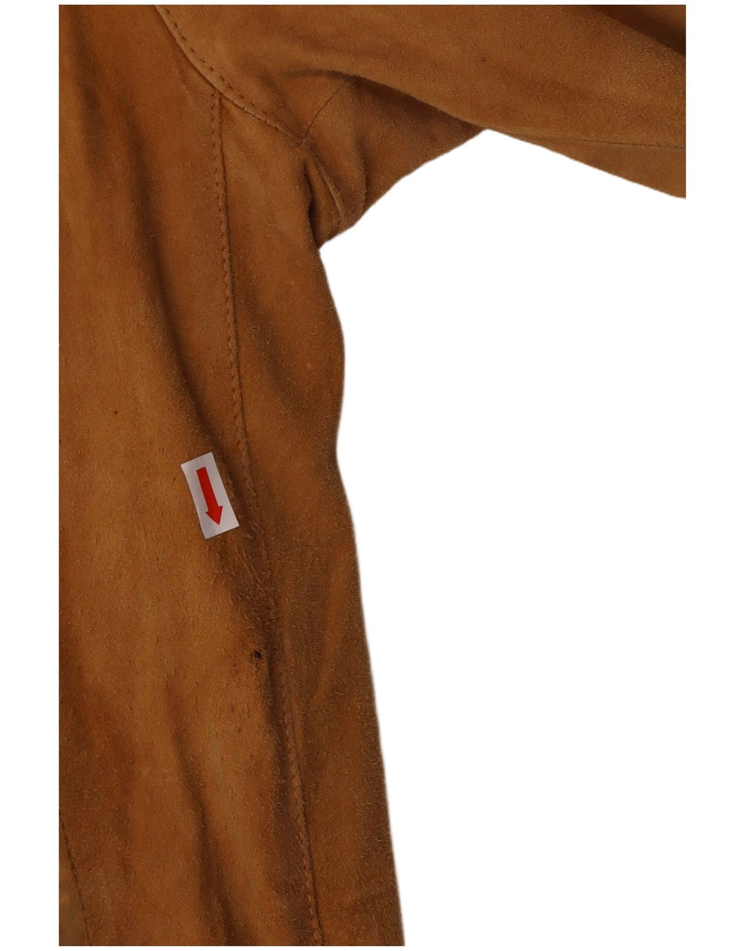 vintage Mens Suede Bomber Jacket UK 42 XL Cuir Marron