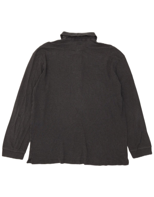 Hugo Boss Polo à manches longues pour homme 2XL Gris