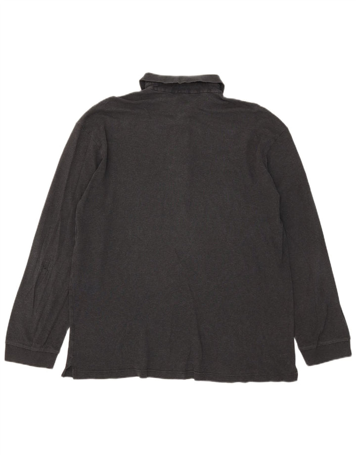 Hugo Boss Polo à manches longues pour homme 2XL Gris