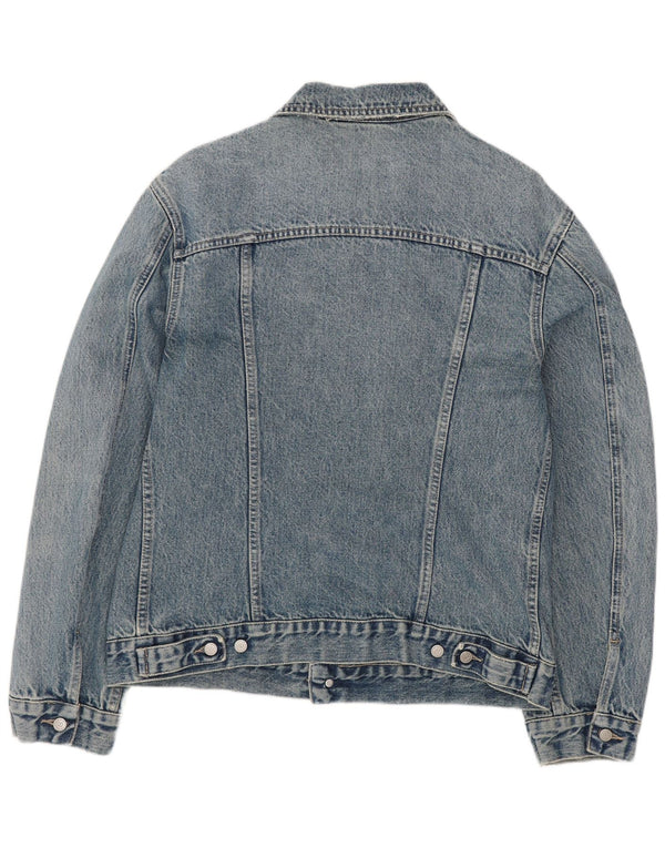 veste en denim homme vintage UK 36 Petit coton bleu