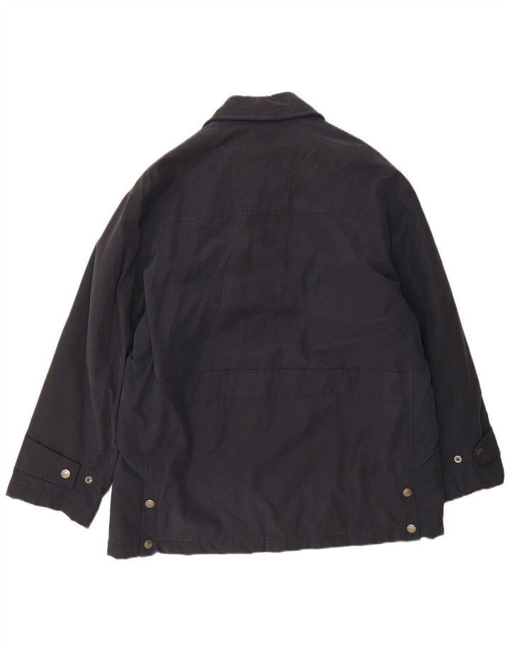 Belfe Veste coupe-vent pour homme UK 38 Bleu marine moyen Coton