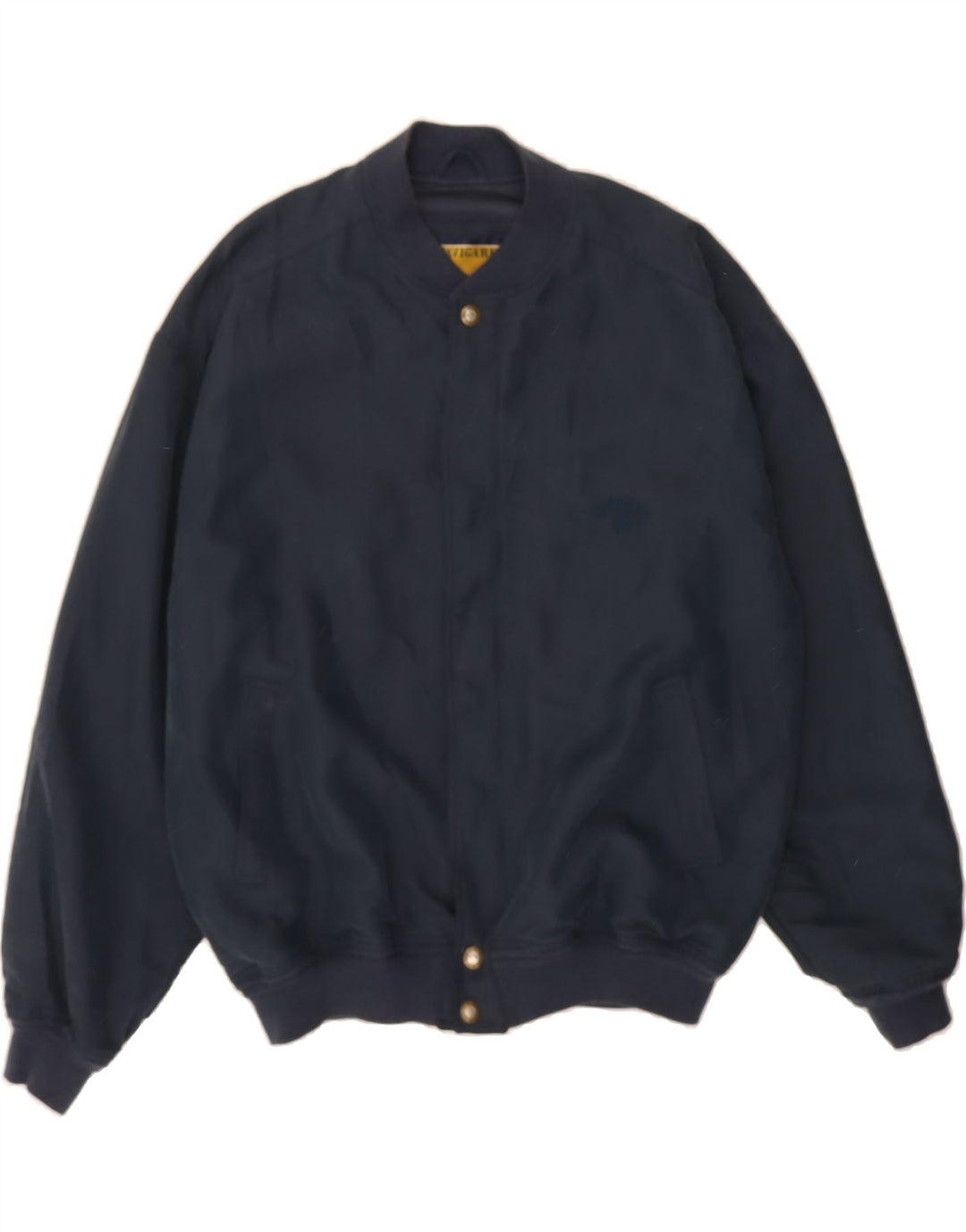 NAVIGARE Mens Bomber Jacket UK 40 Large Navy Blue Vintage Navigare and Second-Hand Navigare from Messina Hembry 
