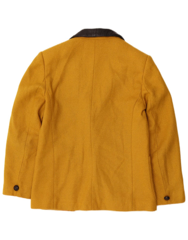 PENNY BLACK Veste blazer à 2 boutons pour femme UK 10 Petit colorblock jaune