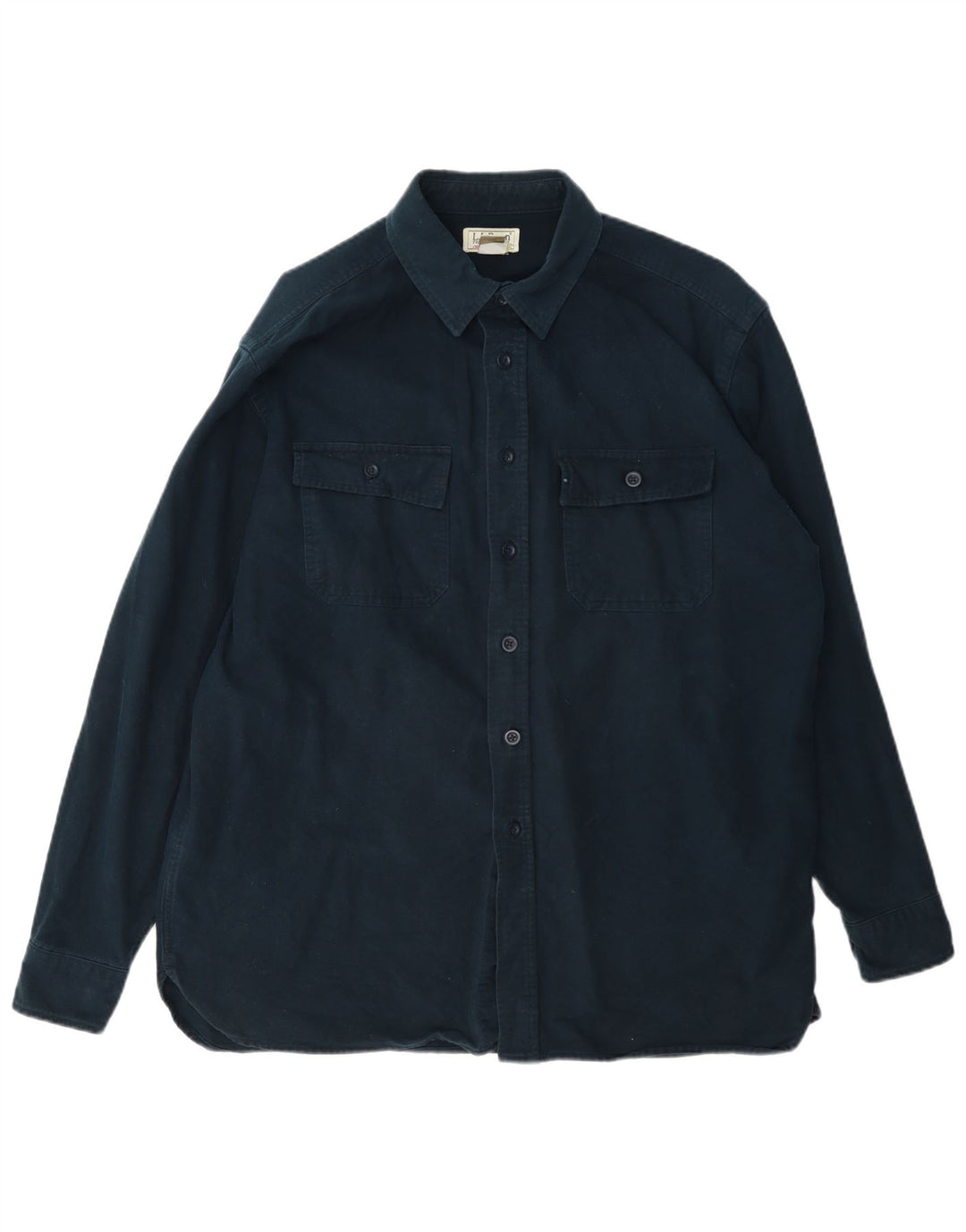 L.L.Bean Chemise Regular Fit pour Homme en Coton Bleu Marine Large