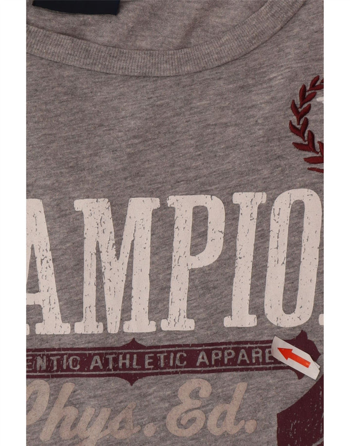 Champion T-Shirt Graphique Rochester Homme Grand Gris Coton