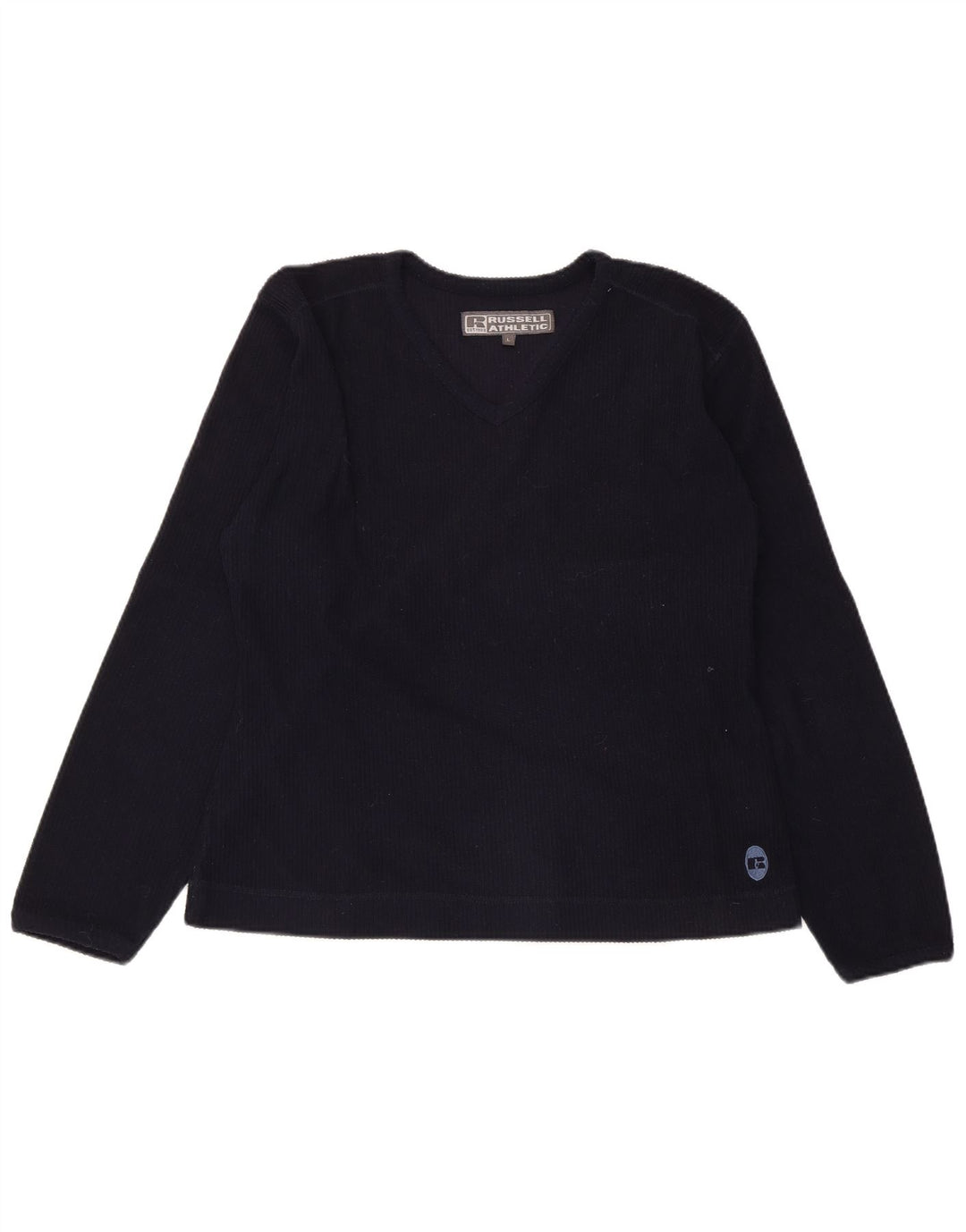 RUSSELL ATHLETIC Haut à manches longues pour femme UK 16 Large Bleu Marine Polyester